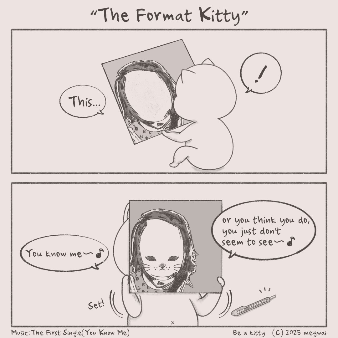 megwaish's tweet photo. The Format - The First Single (You Know Me) https://t.co/eai4BfdTae via @YouTube
私のThe Format愛を込めた、ねこ2コマ🐱
10,000回は聴いた曲✨ Snareの音が好きです。
ねこって穴を見つけるとお顔を入れますよね〜 You know me〜🎶
#TheFormat #ねこ2コマ https://t.co/jSWNeDUGVO