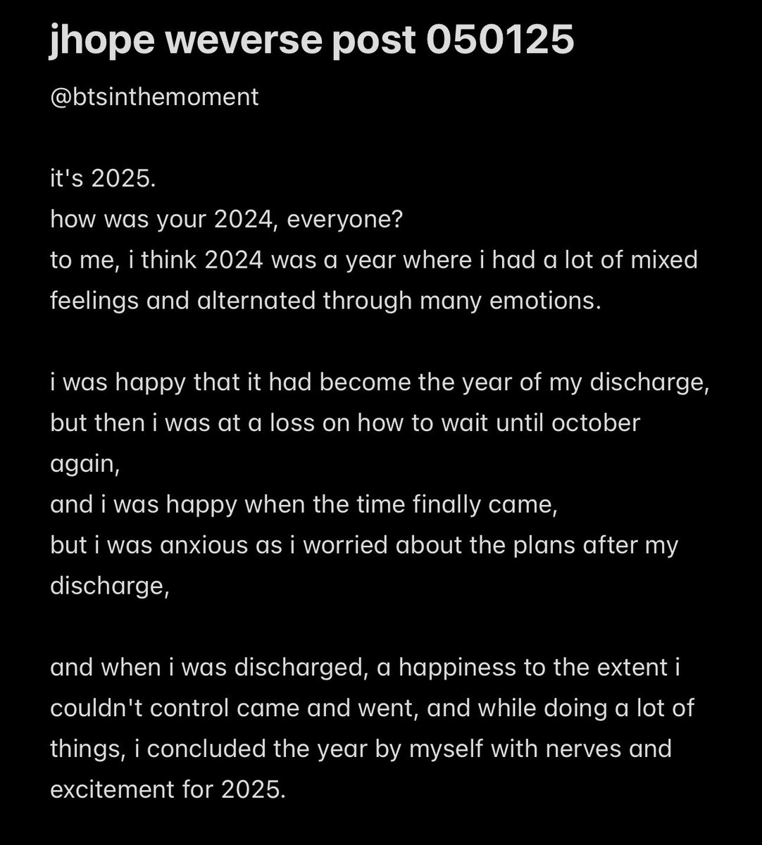 btsinthemoment's tweet photo. jhope weverse post 050125 https://t.co/Govlg4Pqmm