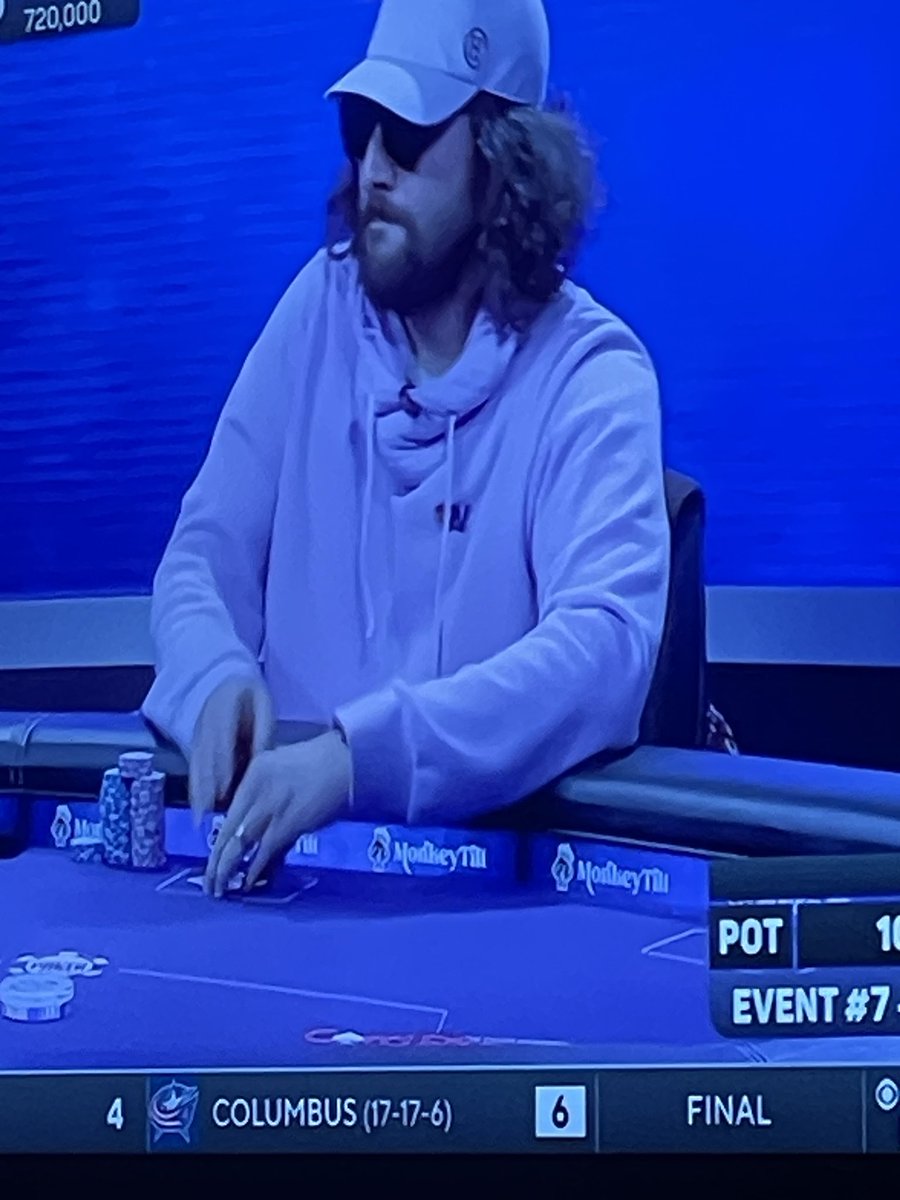 paulkhato's tweet photo. Watched @BiasedSlightly playing in a poker tournament on CBS tonight. 
Man this guys everywhere. https://t.co/oNn44YUzXn