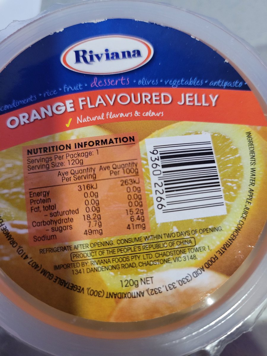 My jelly which I haven't eaten. 

Take a close look