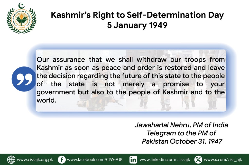 ciss_ajk's tweet photo. 🌎Kashmir's Right to Self Determination Day | 5th January 1949 | The promises that were never fulfilled.
#KashmirSeeksAttention
#KashmirRightToSelfDetermination
#5thJanuary https://t.co/OFfVcIYKx2