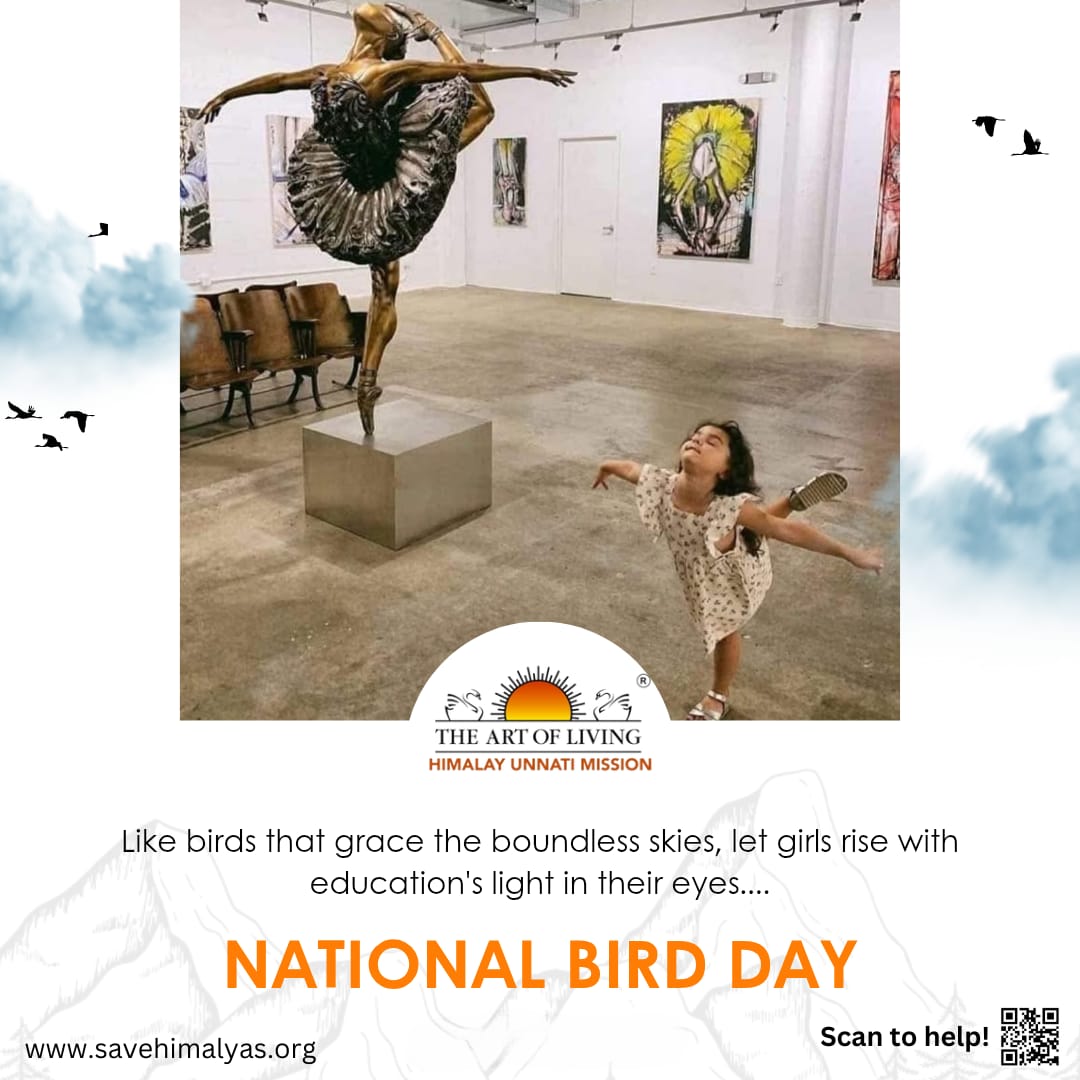 save_himalayas's tweet photo. 🕊️ National Bird Day🕊️
Like birds soaring high, let’s empower every girl with education to rise and shine. 🌟 Together, we can make a difference!
#NationalBirdDay #EmpowerHer #WingsOfDreams #HimalayUnnatiMissio https://t.co/P1IcXZE0cF