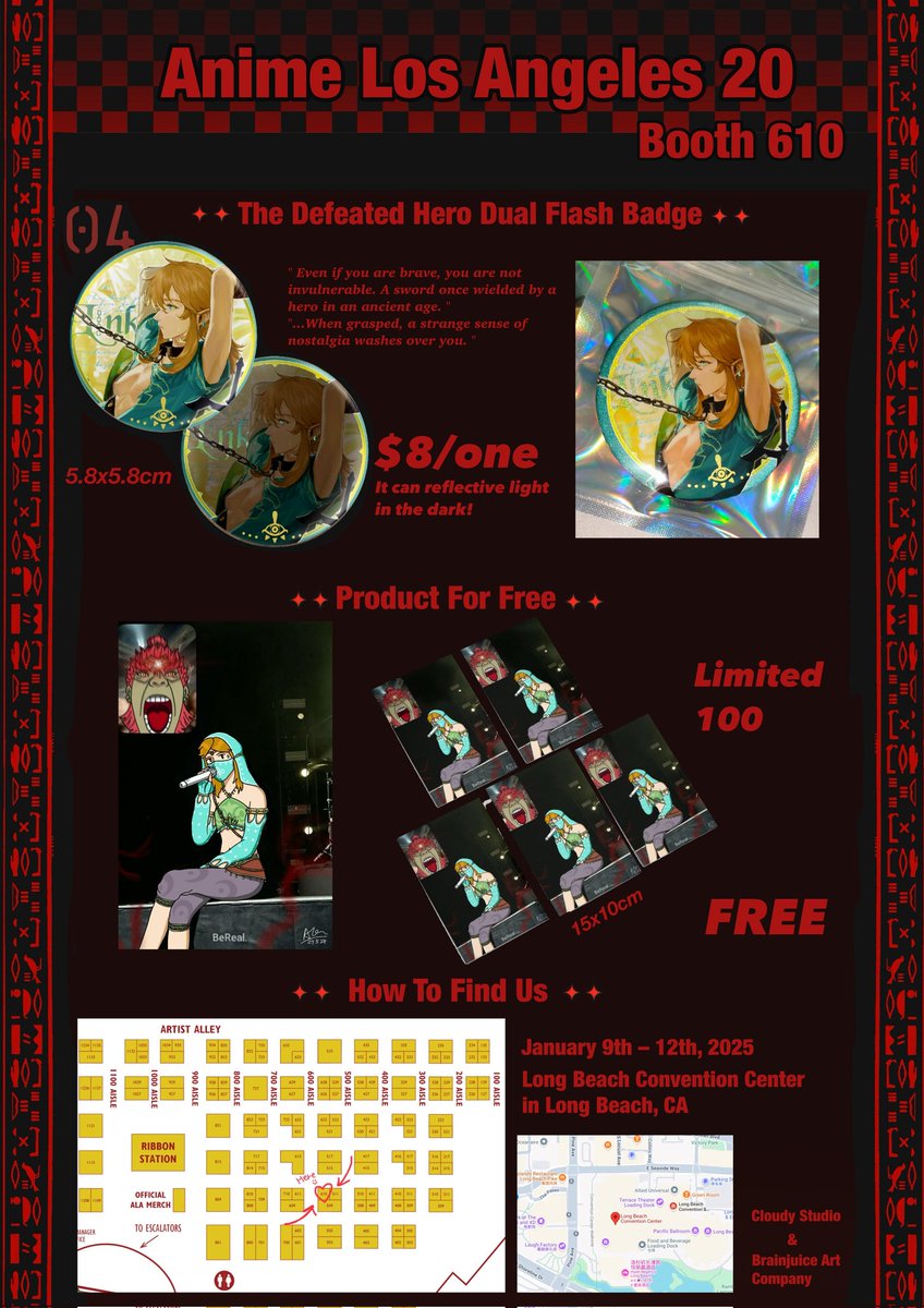 Here’s our ALA20 booth menu, enjoy your big meal! #AnimeLA20 #animelosangeles #ganlink #ガノリン 
*posting again because have some minor typos 🙇‍♀️🙇‍♀️