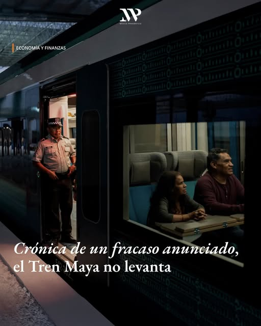 GARCIPAVON's tweet photo. Lejos de la narrativa oficial que lo califica como un éxito, el Tren Maya se enfrenta a una realidad que lo contradice: costos desbordados, metas incumplidas y un impacto social limitado.
Iniciado con un presupuesto de 140 mil millones de pesos, su costo se ha triplicado hasta alcanzar los 515 mil millones, según el IMCO. A pesar de esta inversión monumental, los resultados son decepcionantes.
En su primer año de operación parcial, el tren apenas ha transportado 480 mil pasajeros, un 19.5% de los 3 millones proyectados anualmente.
La mayoría de los usuarios son turistas nacionales, mientras que los pasajeros locales y extranjeros representan una fracción mínima.
Esto desinfla las expectativas de un proyecto que prometía dinamizar el turismo internacional y beneficiar a las comunidades del sureste mexicano. En la práctica, el tren funciona más como un símbolo político que como una infraestructura útil para los habitantes de esta región.
Aunque el gobierno ha prometido impulsar el tren con una campaña turística y el inicio de operaciones de carga, estas medidas parecen más un intento de justificar el gasto que una solución estructural. Las protestas de transportistas por adeudos y los bloqueos carreteros exponen además problemas financieros y sociales.
El Tren Maya, presentado como un motor de desarrollo para el sureste, ha resultado ser un proyecto monumental que centraliza recursos sin generar el impacto prometido.
En lugar de cerrar brechas sociales, parece abrir nuevas desigualdades en un país donde las necesidades fundamentales siguen desatendidas. Lejos de ser un éxito, el Tren Maya corre el riesgo de convertirse en otro elefante blanco.
Fuente: México Pragmático