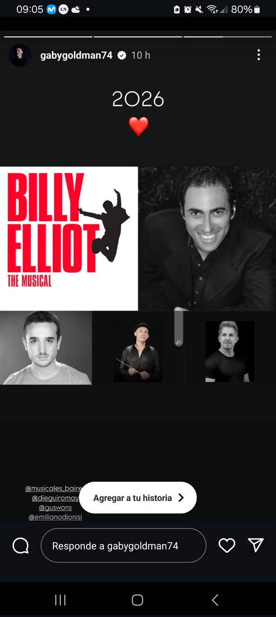 Temporada 2016

Llega a BAires un musical impresionante 
BILLY ELLIOT
Con un importante staff creativo #diegoromay #emilianodionisi #gabygoldman #gustavowons