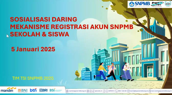 🔴LIVE REPORT "Sosialisasi Registrasi Akun SNPMB 2025 dan Pengisian PDSS bagi sekolah"

Simpen utas ini karena akan berguna untuk kalian yang mau daftar SNBP &amp; SNBT 2025.

—A thread