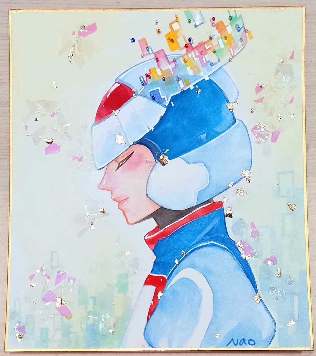 yhc_kk's tweet image. 玩玩水彩~
左手一直忍不住敲ctrl+Z😂