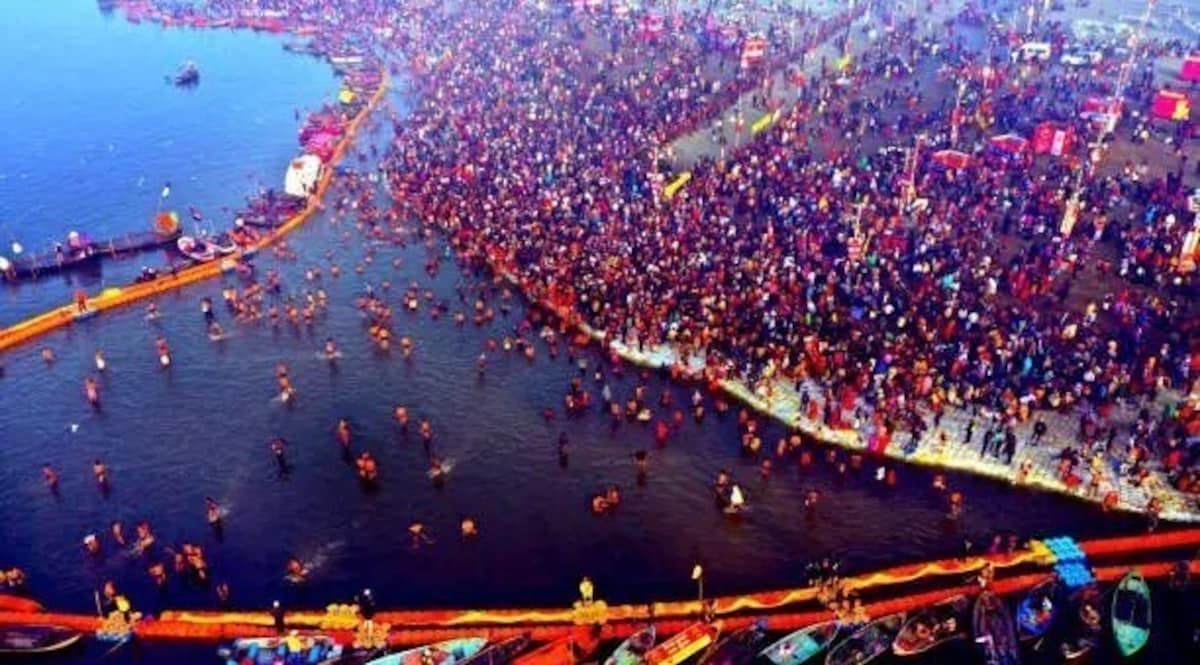 NewsAlgebraIND's tweet photo. SHOCKING NEWS 🚨 Waqf Board now stakes claim land on Mahakumbh Mela. 

Waqf Board claims 54 Bigha land of Mela as Waqf property.

Maha Kumbh is being held after 144 years, first time in Independent India. MASSIVE CONTROVERSY by Maulanas and Waqf Board.

They said Muslims cannot be stopped from entering Mahakumbh (Waqf land)
