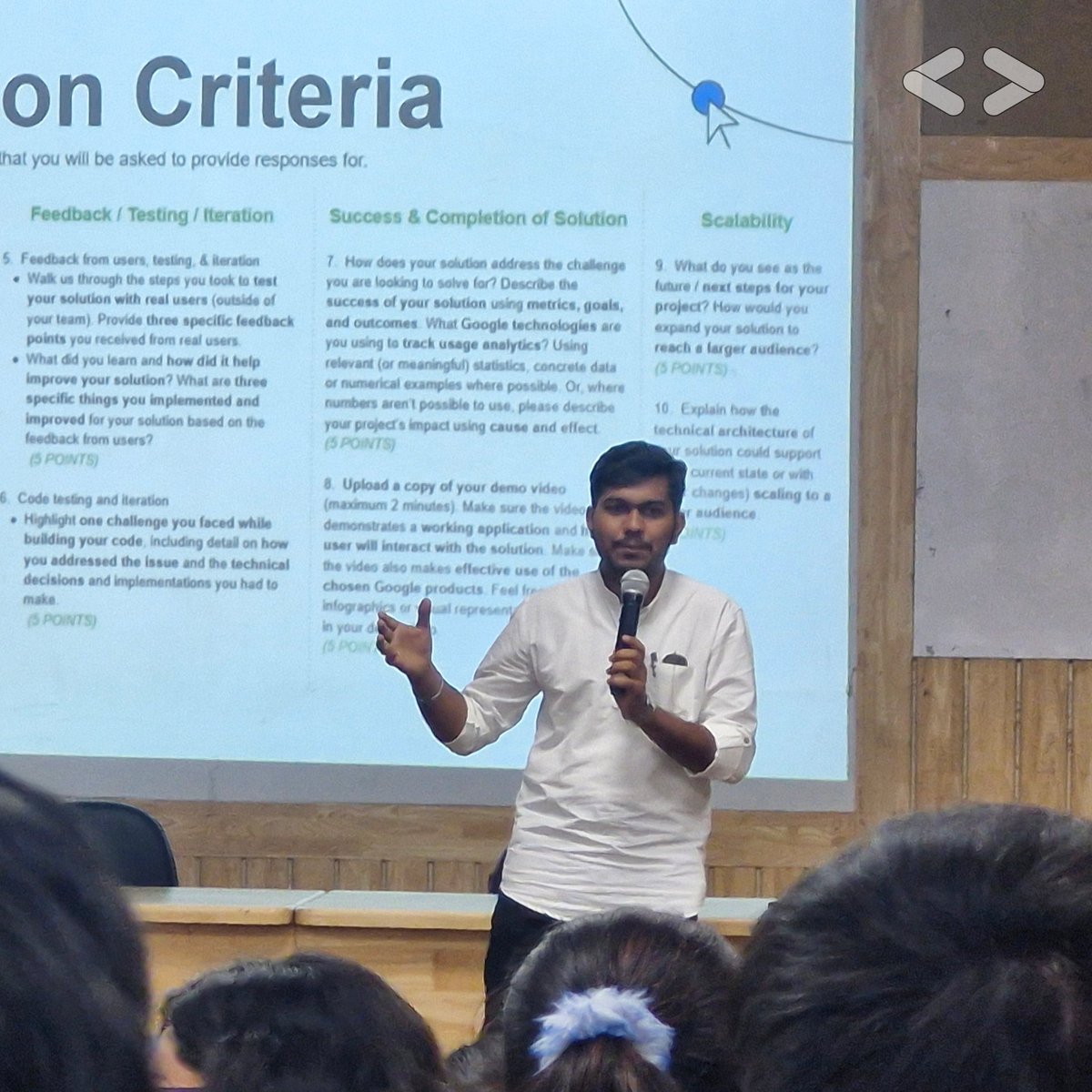 gdgMGMU's tweet image. What a day! 🌞 We're still buzzing from the energy of our Google Solution Challenge 2025 Info Session! 📸👏
Special Shoutout to our amazing speakers Sanika Chavan, Krishna Aute and Team SpoonShare🙂
#GoogleSolutionChallenge #GDG #MGMU