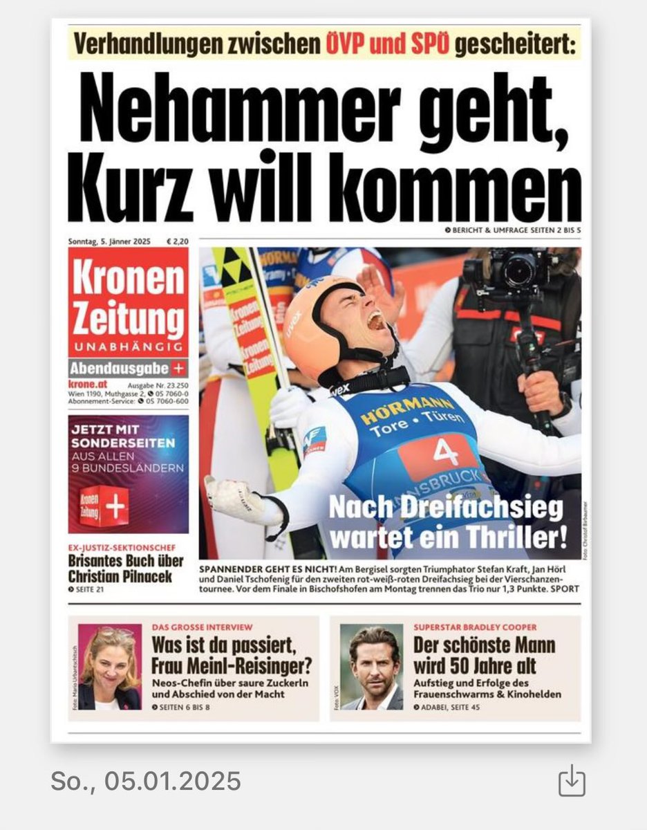 der_hodler's tweet photo. Abendausgabe vs Morgenausgabe und im Endeffekt hat Kurz alles verneint.
@krone_at ihr Medien seid der größte Rotz. den es im Universum gibt. Alles Unwahrheiten, keine Recherche und keine Kompetenzen. Nur Meinungen und Kommentare werden abgedruckt. https://t.co/MXgRPjBDll