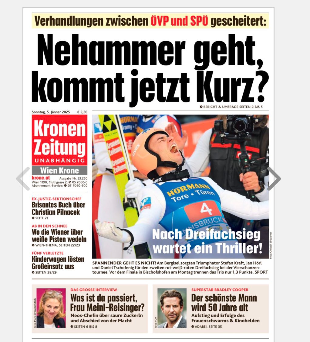 der_hodler's tweet photo. Abendausgabe vs Morgenausgabe und im Endeffekt hat Kurz alles verneint.
@krone_at ihr Medien seid der größte Rotz. den es im Universum gibt. Alles Unwahrheiten, keine Recherche und keine Kompetenzen. Nur Meinungen und Kommentare werden abgedruckt. https://t.co/MXgRPjBDll