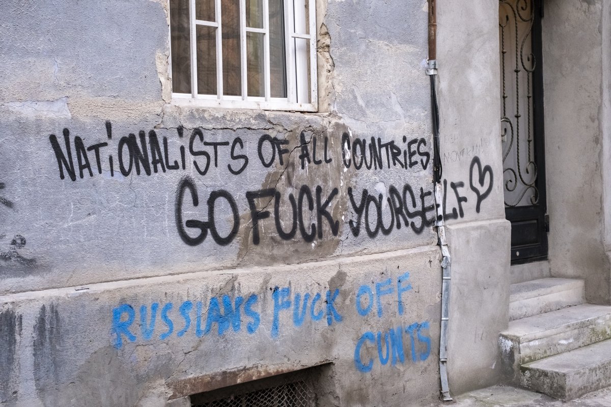 TbilisiPhoto's tweet photo. A Sunday message from the walls of Tbilisi https://t.co/hoAYcQ5aqJ