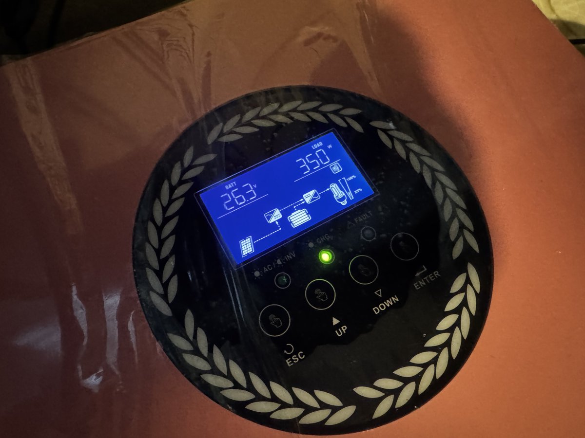 worrajak's tweet image. [05/01/2025] Mini solar home system #3kW #HybridInverter #LFP battery