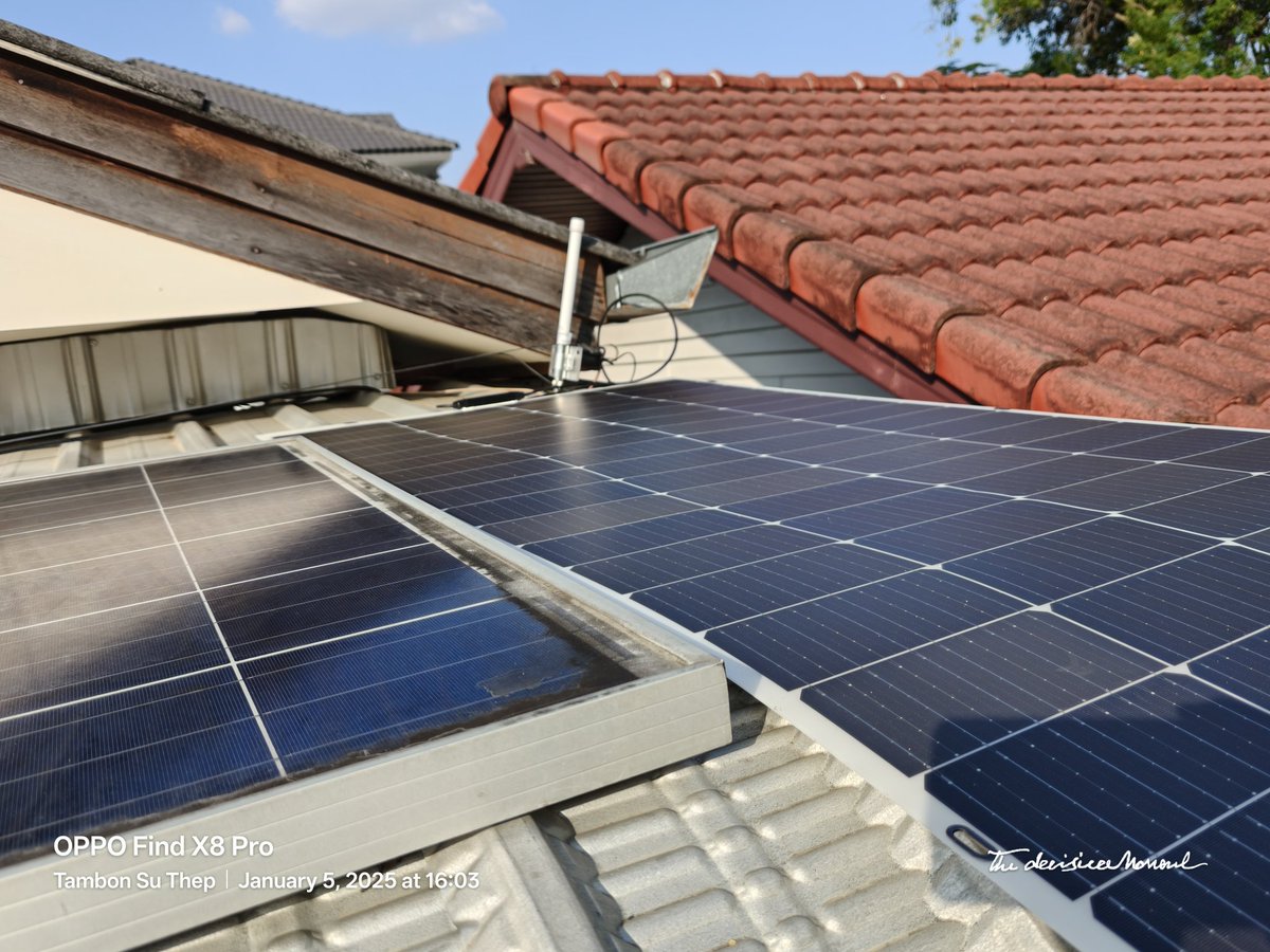 worrajak's tweet image. [05/01/2025] Mini solar home system #3kW #HybridInverter #LFP battery