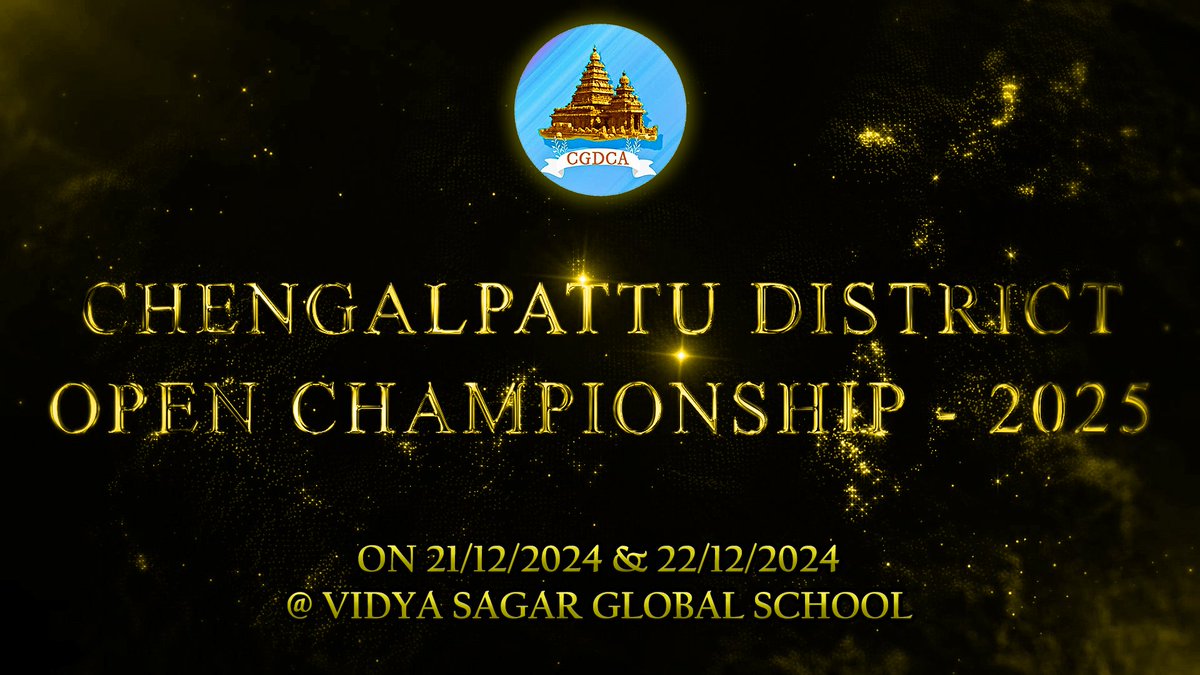 CGDCA_OFFICIAL's tweet photo. #ChengalpattuOpenChampionship2025 - Chronicles of #DistrictSelection @ Vidya Sagar Global School on 21 &amp; 22 Dec, 2024 🏆

⏭️YT: https://t.co/xoVww4IV4T

⏭️INSTA: https://t.co/Bo8xFPcAY6

⏭️FB: https://t.co/z4boS0bVMf

Edit by @Dir_Ramanan

#ChengalpattuDistrictChessAssociation https://t.co/14t8iRmBST