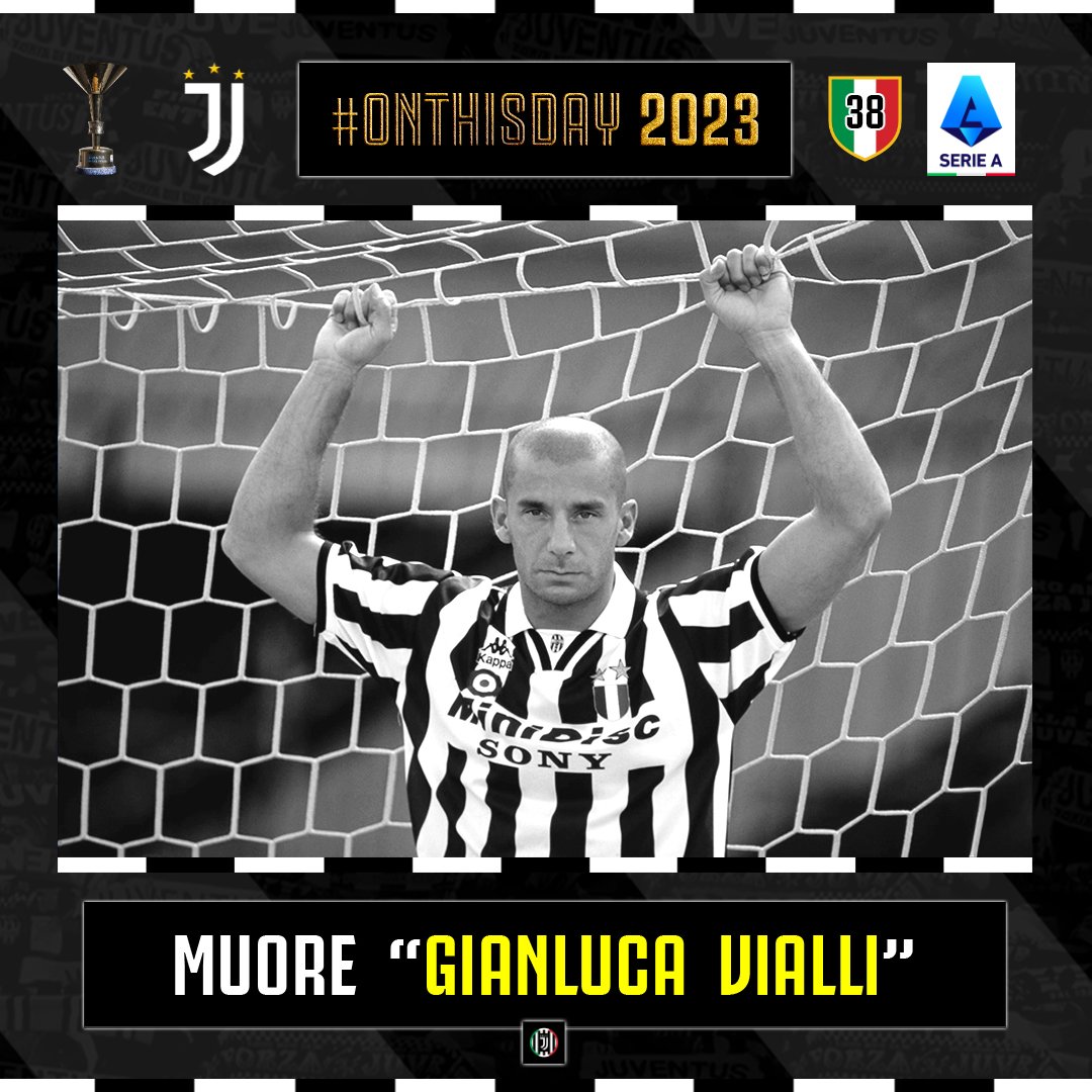 aboutjclub_'s tweet photo. #OnThisDay 2023 ๐ Ci lasciava, all'etร di 58 anni, una Leggenda Juventina, un Campione, una delle 50 Stelle dello Stadium: "#LucaGol" #GianlucaVialli. 4 stagioni nella Juventus, 145 Presenze, 53 Gol, tutti i trofei italiani, 1 Coppa UEFA e 1 UCL. ๐ญ๐ค๐ค #RIPVialli #FinoAllaFine https://t.co/vrsp4d1Fas