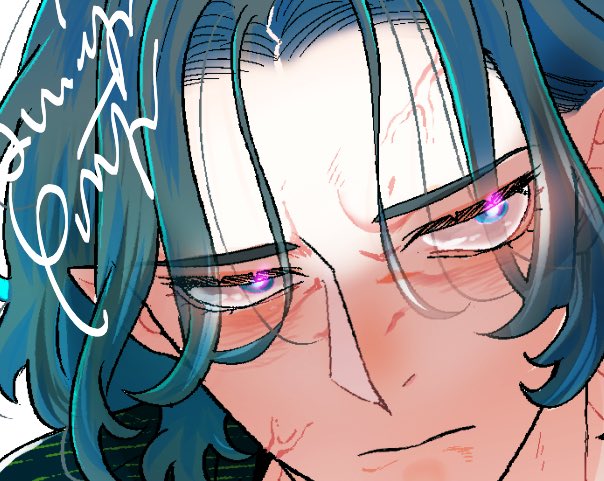 「こわいかお描くのだ〜いすき」|阿仁谷ユイジ🍙単行本6/10のイラスト