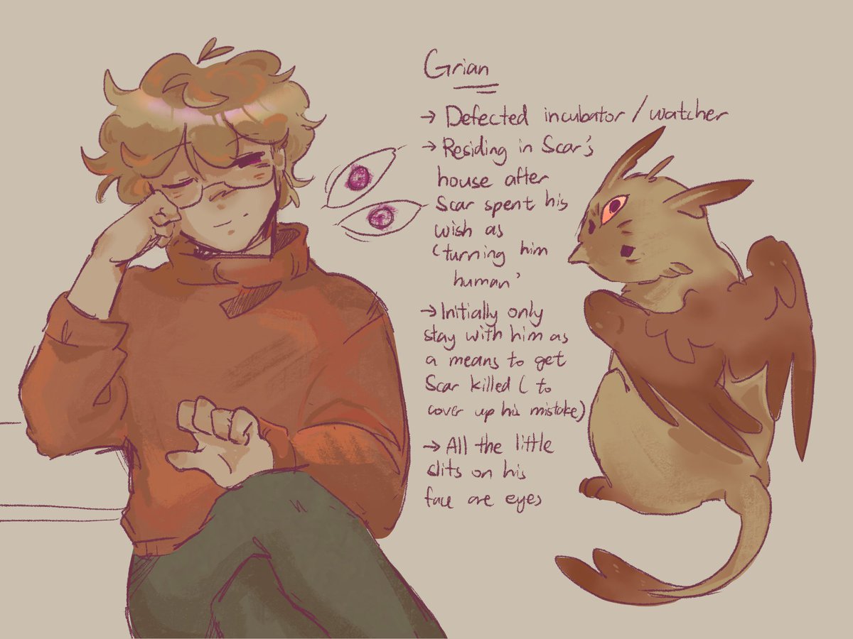 HHazelnutSummer's tweet photo. Madoka magica au; Meet Grian the Watcher!
(1/4) https://t.co/Z5RJDJMwQS