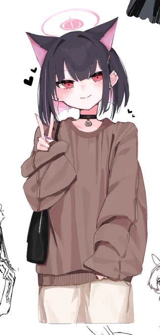 カズサ「かわいく撮ってよね!」#ブルアカ 