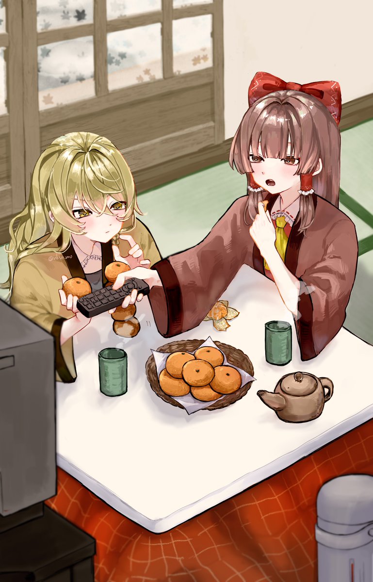 nksn_mo's tweet photo. Happy New Year!!

#東方Project #博麗霊夢 #霧雨魔理沙 https://t.co/a8mZOOMebr