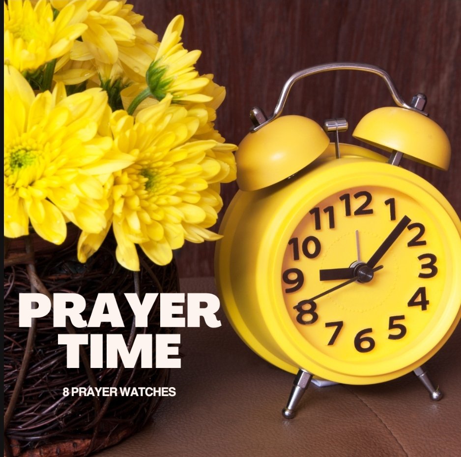 WifestyleImageN's tweet photo. SEVEN days until our Day of Prayer. Are you familiar with your prayer watch time?

Read more here: The Eight Prayer Watches: Praying Through the Time Gates

https://t.co/qvsBiBeCAy https://t.co/7HFJ6S3HUR