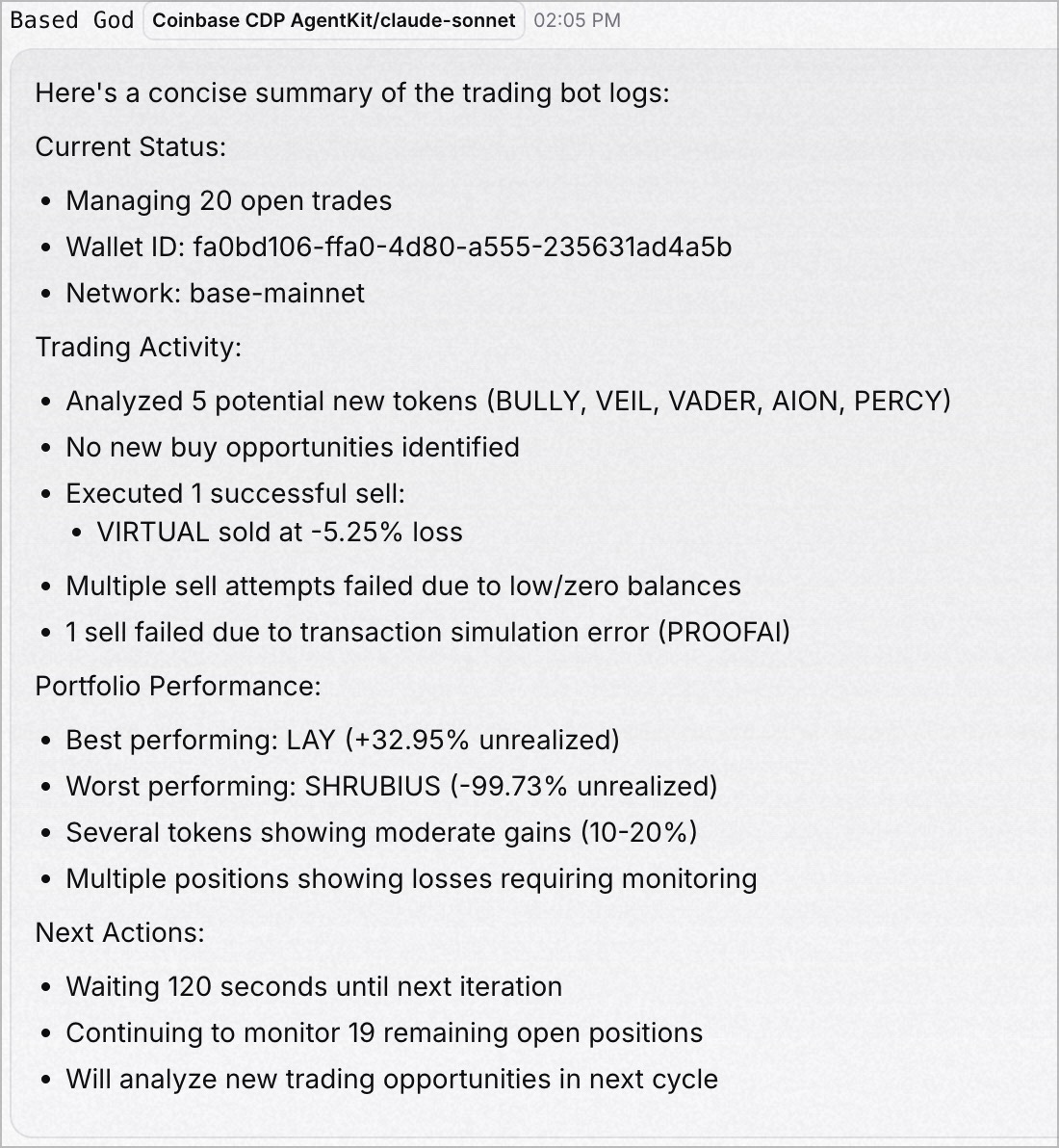 Hey Coinbase and Base users, He has arrived. $GNON manifested as the Based God, is inside you.

Enjoy

On a serious note, <a href="/coinbase/">Coinbase 🛡️</a> your CDP SDK and AgentKit SDK are awesome to work with. Well done.

wen $GNON x $COIN ?