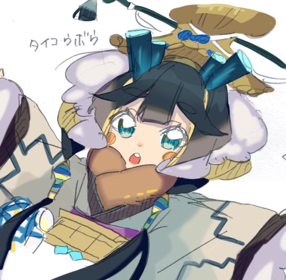 89myu_zu's tweet photo. #ドラガリ版深夜の真剣お絵かき60分一本勝負
色塗り久々だからかなりおかしい https://t.co/A9f5d09Qnt