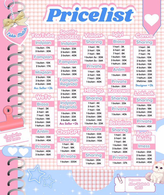 WTS JUAL APP PREMIUM MURAH BERGARANSI &amp; TRUSTED 

💌 WA tiny.cc/matchs

wts wtb beli apk prem murah harian bulanan netflix canva disney+ plus hotstar viu hbo go max yt bstation gagaola loklok vidio capcut video langganan sharing private skylar

#zonauang #zonajajanᅠ