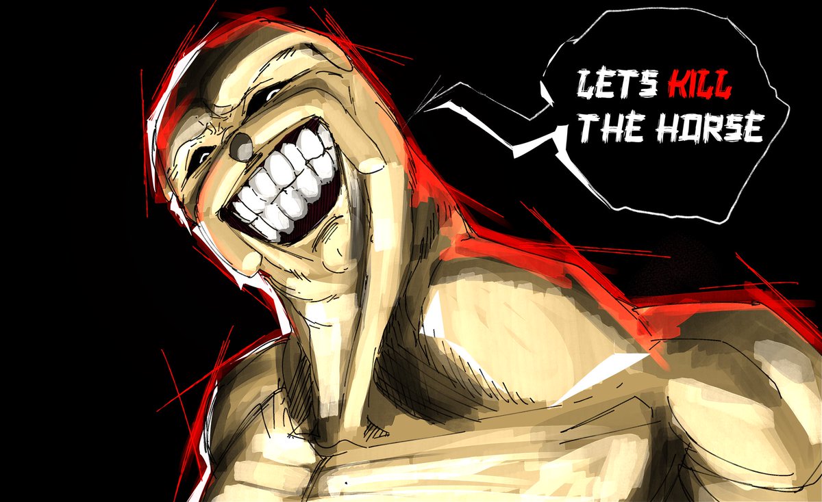 Dude… lets kill the horse.