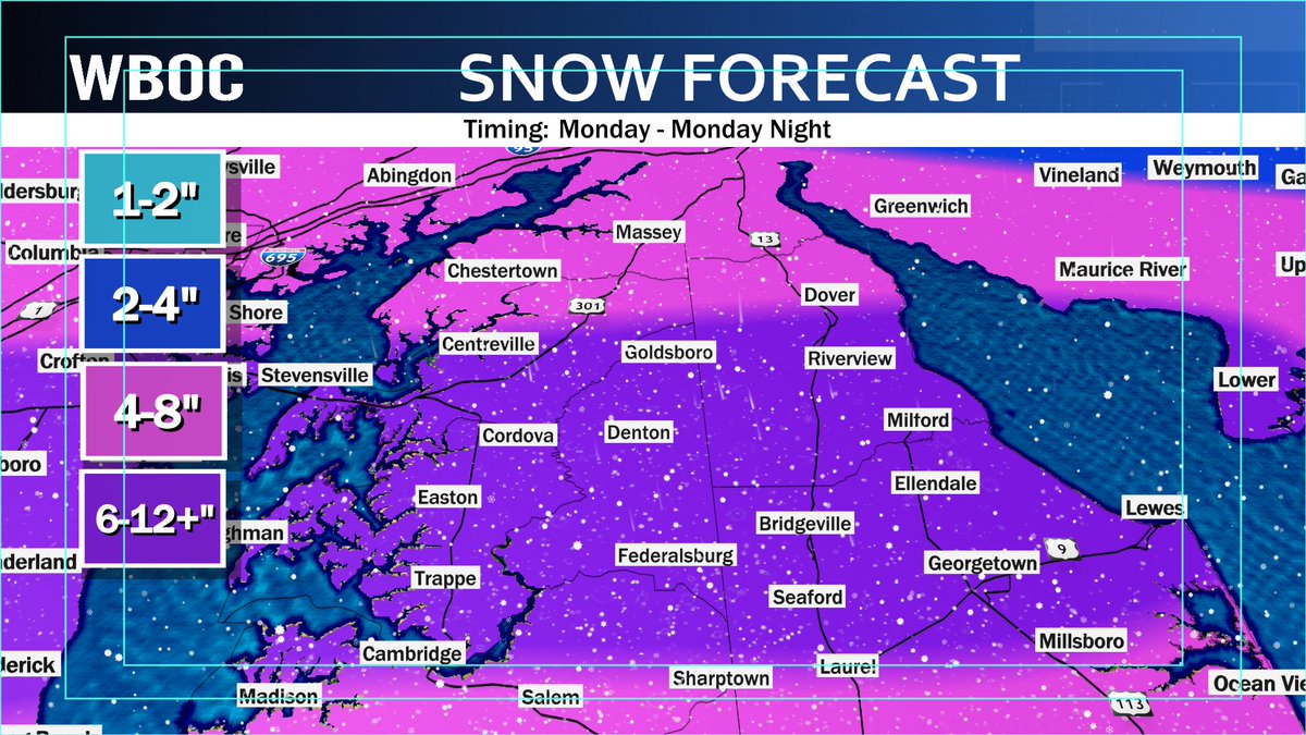 MikeLichniak's tweet photo. For those not on Meta, here is my forecast for Winter Storm on Monday. https://t.co/geK1kcAZVx
