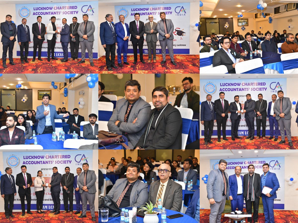 LCAS1998's tweet photo. Glimpses of "3rd Future 360" for Newly Qualified CAs Organized by LCAS at Hotel Kool Break, Lucknow.

We extend our heartfelt congratulations to all the recently qualified CAs and wish them great success in their professional journeys ahead. https://t.co/Eo2SqyIDen