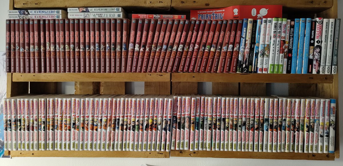 Maoul_'s tweet photo. Update : 
1 an sans update, j'ai plus de place. Me manque quelques trucs genre le 3eme roman de Bleach que j'oublie à chaque fois de prendre. https://t.co/IkT7wqj6Dy