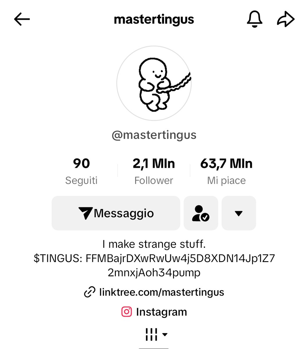 MisterblissEth's tweet photo. @greg16676935420 Sleep with $TINGUS
GN
FFMBajrDXwRwUw4j5D8XDN14Jp1Z72mnxjAoh34pump https://t.co/VGBuP9rpvB