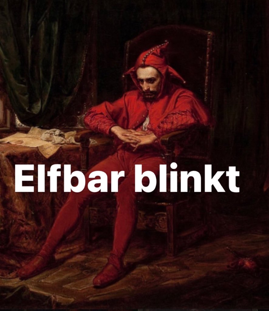 ketaknax's tweet photo. heute aufgewacht an meine elfbar gegangen und zack ganzer tag am arsch https://t.co/yFx8wJuC0v