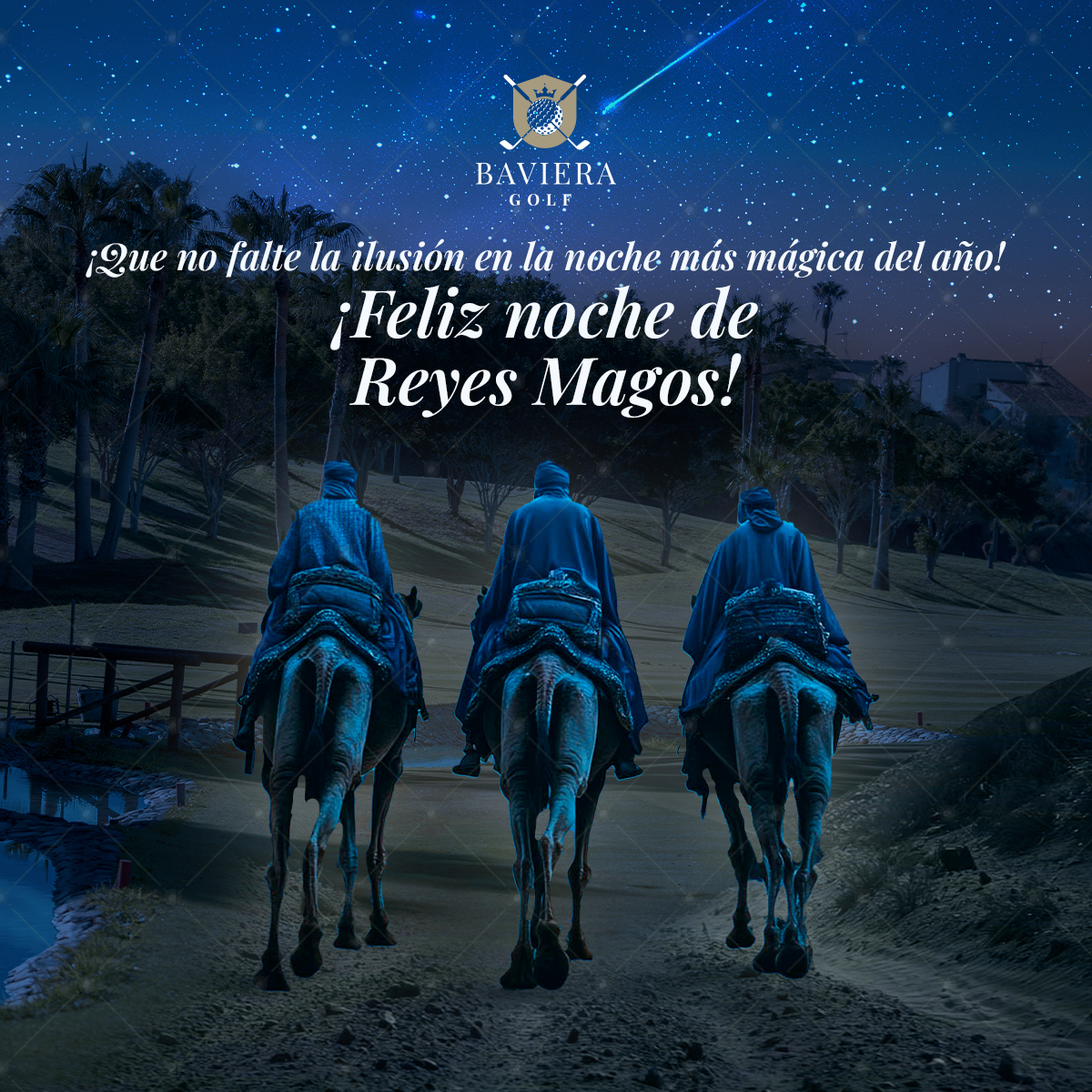 May the excitement never be missing on the most magical night of the year! 👑🐪
From #BavieraGolf, we wish you a Happy Kings’ Night filled with dreams, magic, and unforgettable moments. ✨

Enjoy this special night with your loved ones! 🎁

🔗 bit.ly/3xkoGfZ