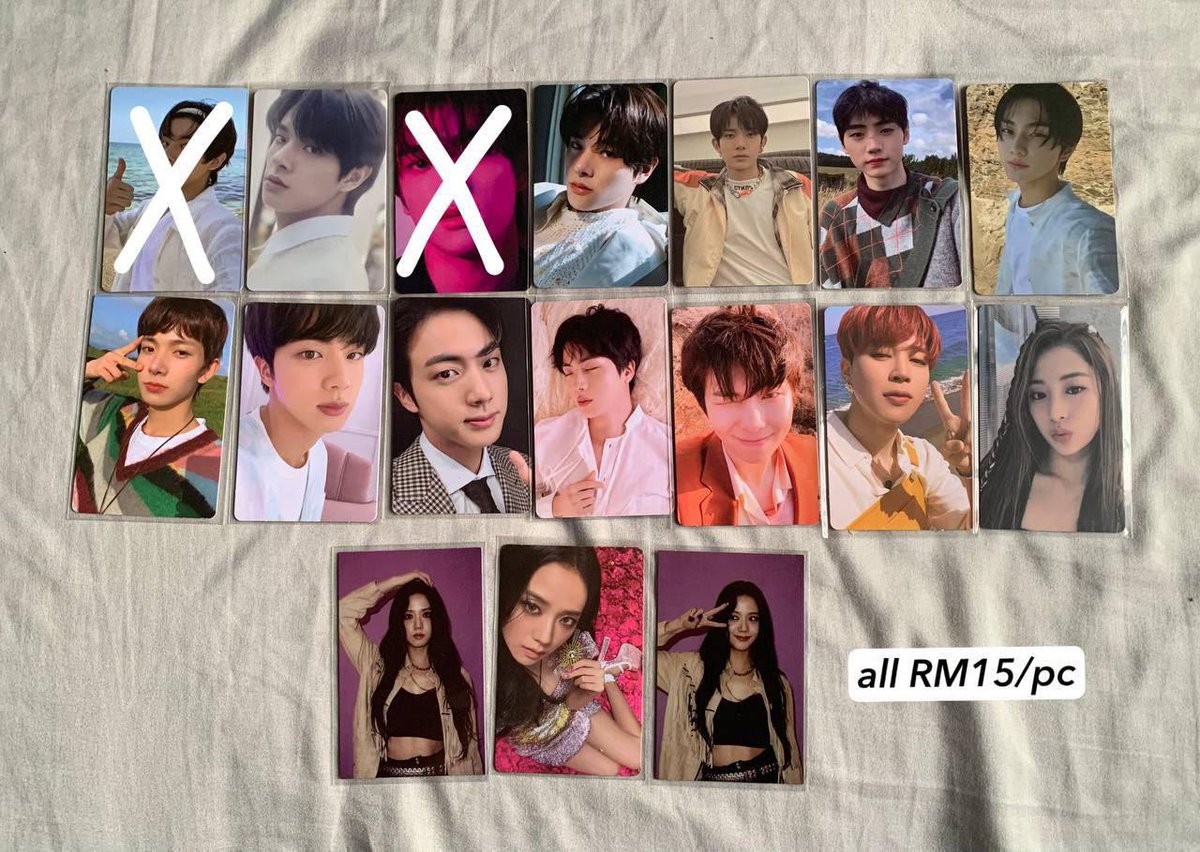 ddadduyaaaa's tweet photo. wts 🇲🇾

𖦹 price on the pic
𖦹 all in good condition :D
𖦹 can meetup on any cs events if available
𖦹 price excluding postage

#pasarNCT #pasarLesserafim #pasarKep1er #pasarStayc #pasarEnhypen #pasarBTS #pasarTwice
#pasarIve #pasarBlackpink https://t.co/y3YKDtFsRx