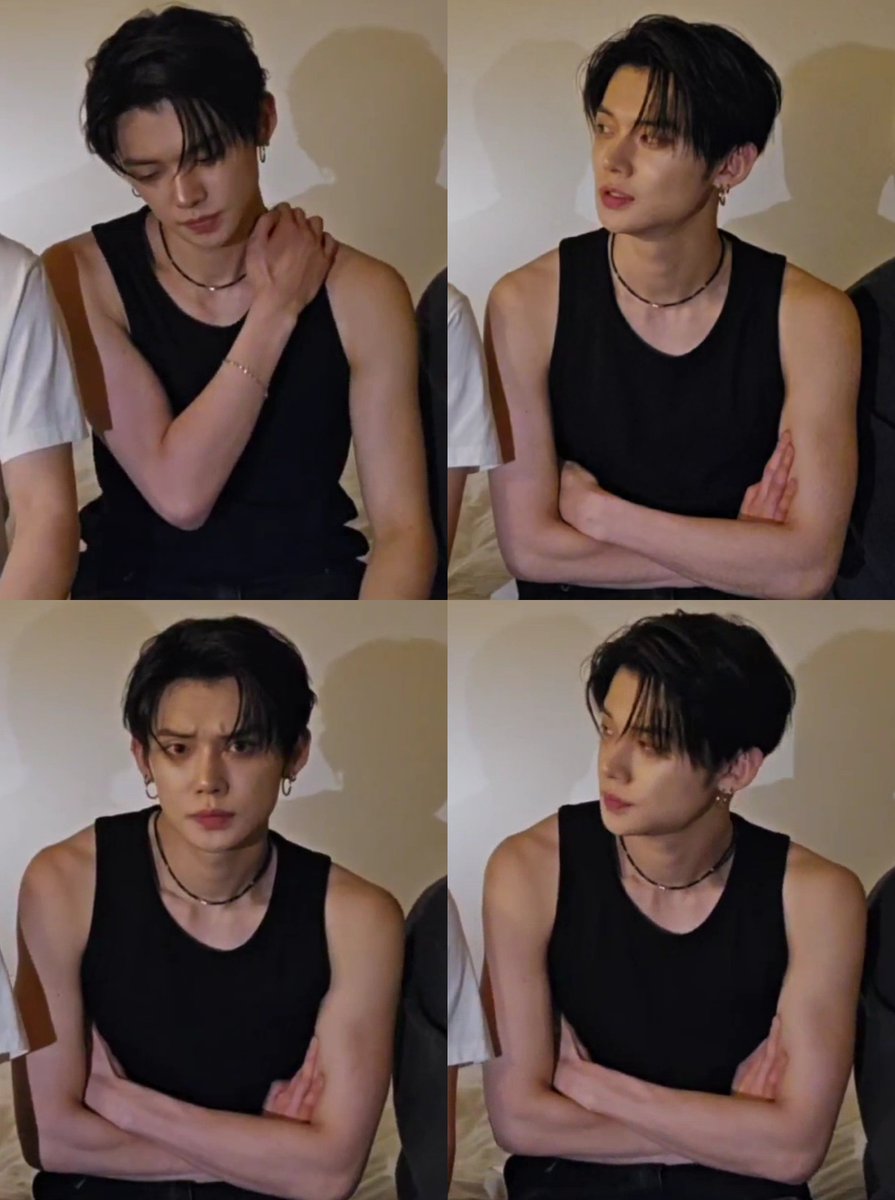 allaboutyeonjun's tweet photo. Yeonjun in black tanktop is so hot and powerful https://t.co/tpxOOzrDam
