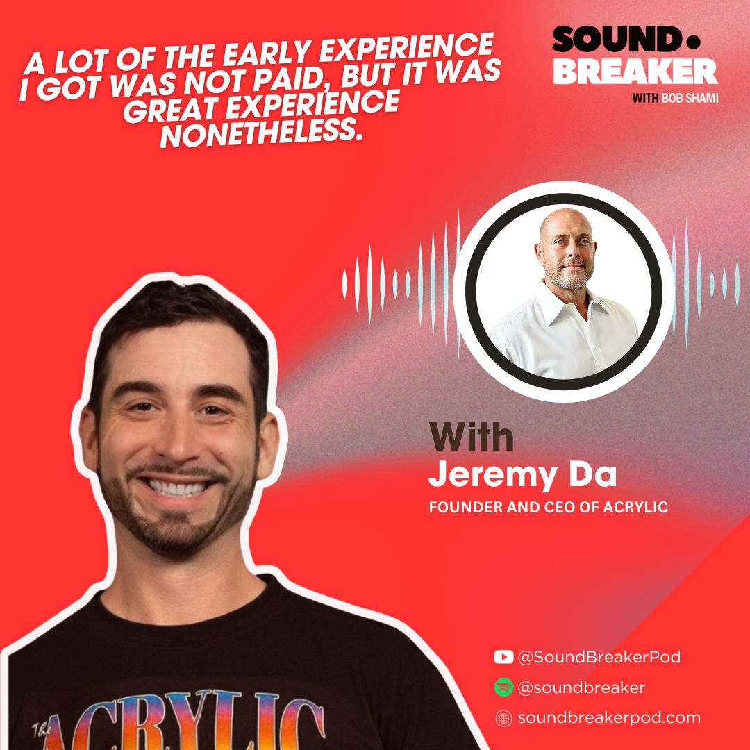 soundbreakerpod's tweet photo. 🚀 New Episode Alert!

From indie drummer to Acrylic founder: Jeremy Da’s Story https://t.co/xCI422LZ7R