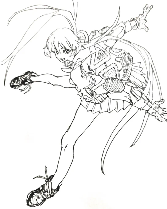 ザッと描くとはいえ
手数が増えると疲れるな 
