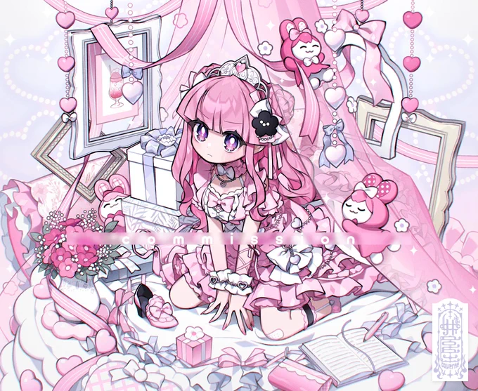 萌留みみんさんの歌みた「ワールドイズマイン」イラスト担当させていただきました!キラリラ 