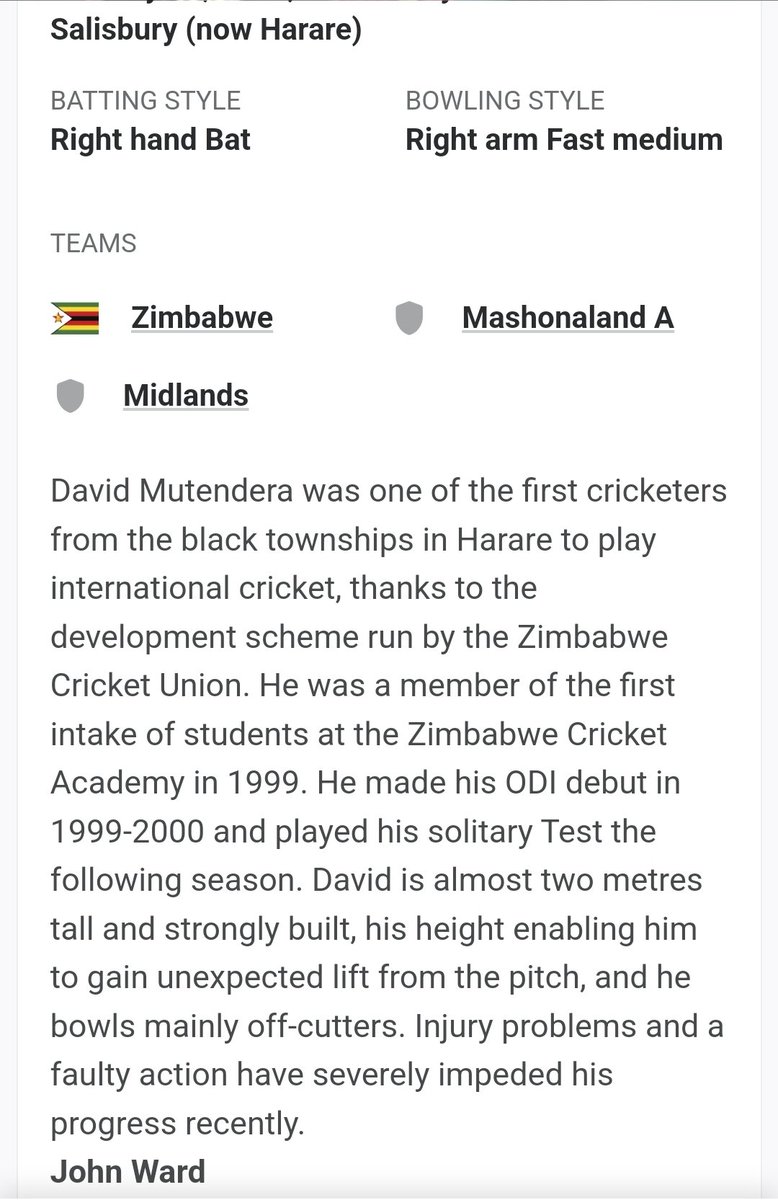 pasinaDambudzo's tweet photo. @RGSchulzy16 @emmanueltmberi @weymarplanet1 @ZimCricketv Well, if you make David Mutendera, chief selector, you reap what you sow! #GarbageIN- GarbageOUT https://t.co/TdIcAECYNU
