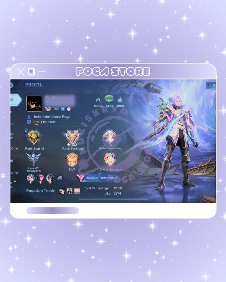kukiskrym's tweet photo. wts akun ml 

• ex immo
• monsep
• hero &amp; emblem MAX
• detail skin cek rep di bawah
• avail cod lokasi? dm
• akun safe pribadi (bukan akun beli)
• op 2.7jt

#zonauang akun ml ex immo https://t.co/B4jqiSJnhu