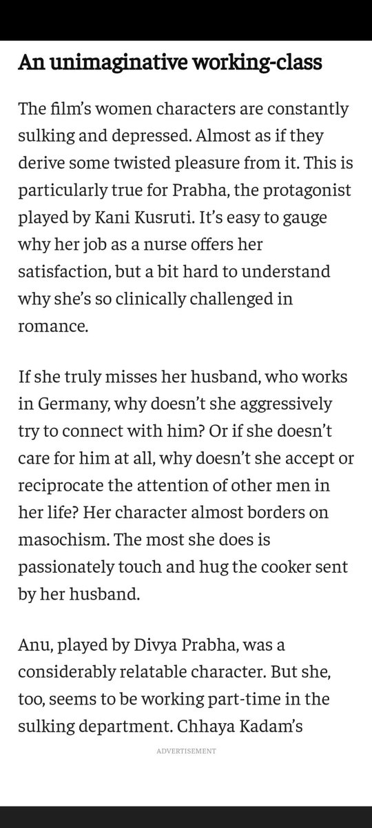 idesofavril's tweet photo. Read R@jesh R@jamani's AWIAL review and he cannot make up his mind on bedroom space. I h@te this so much. Just saying I'd like the movie more if it was based on a diff character in a diffly portrayed city doing diff things, bro watch a different movie. https://t.co/AkaK2Inii3