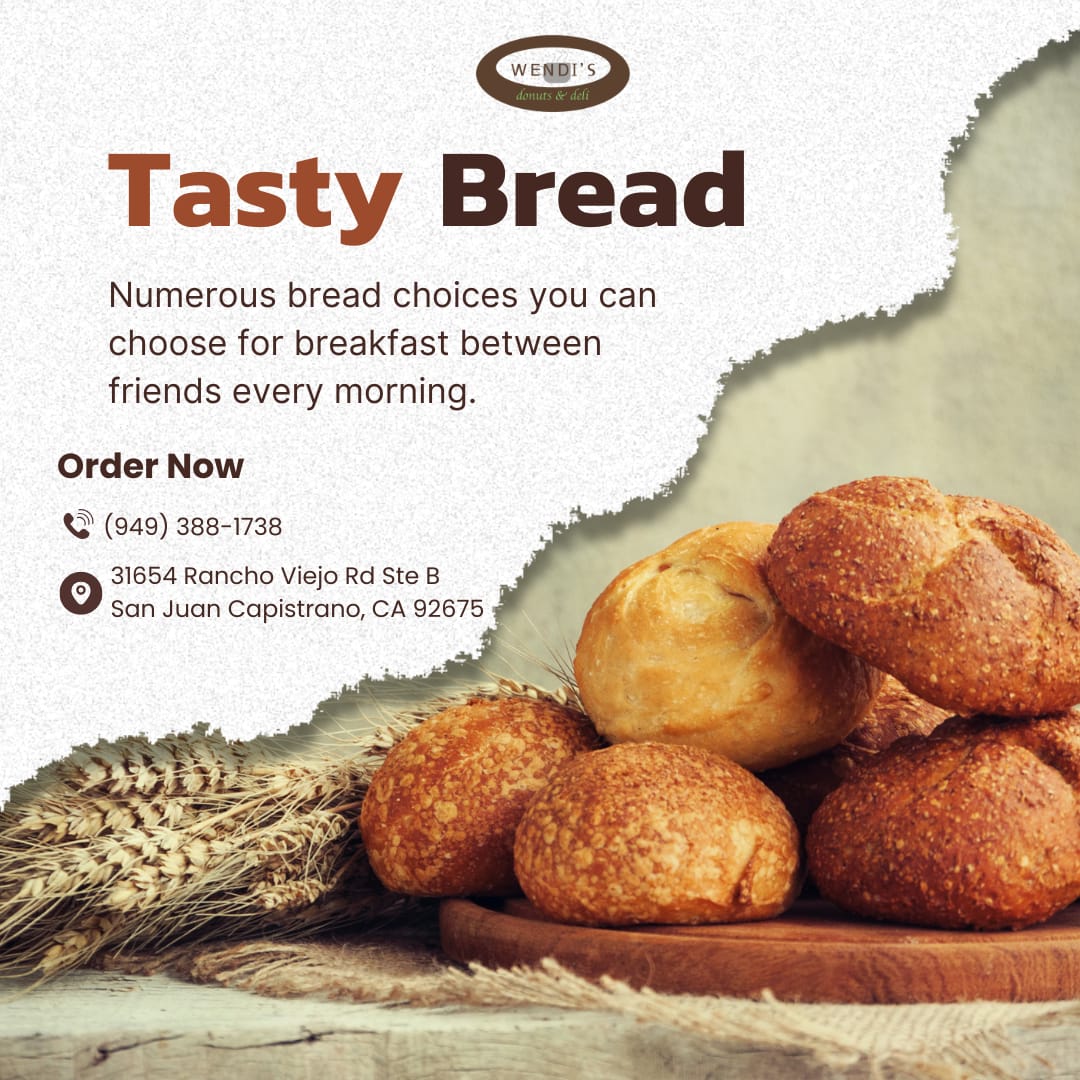 wendis_donuts's tweet photo. We're not loafing around when it comes to bread! ๐
Try our wide selection of fresh, delicious loaves and pastries. Your taste buds will thank you!
.
.
#Wendis #TastyBread #BreadLovers https://t.co/DUvGb4YKPe