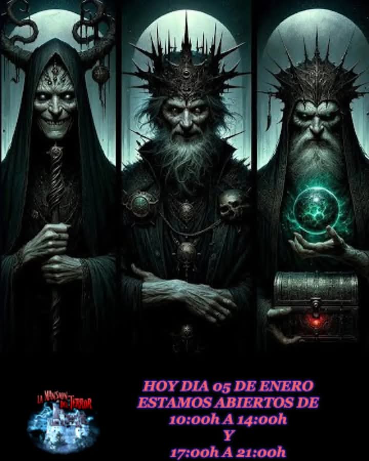 ¡¡QUE VIENEN LOS REYES MAGOS!!

Os recordamos que hoy estamos abiertos de 10h a 14h y de 17h a 21h.

¿Vendrán los Reyes de la imagen o los que vemos en las cabalgatas? 🤔😝

Y hoy subiremos alguna novedad jugosa a web, así que estad atentos 🤭