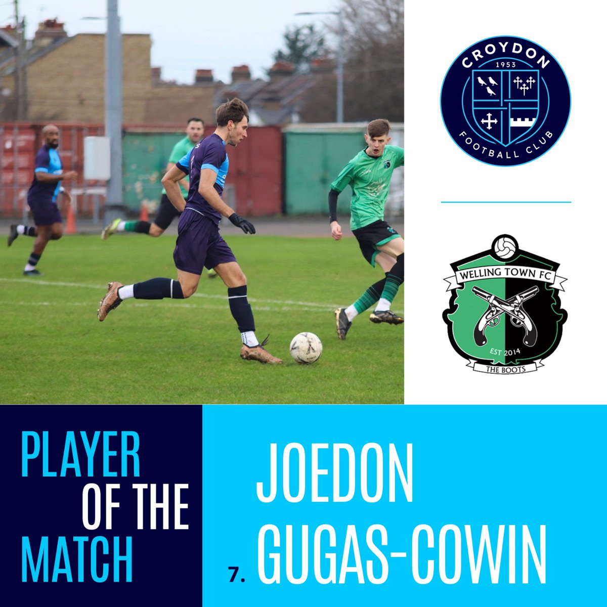 Croydon_FC's tweet photo. Yesterday's @Croydon_FC Player of the Match was Joedon Gugas-Cowin https://t.co/U1BhSWzl1U