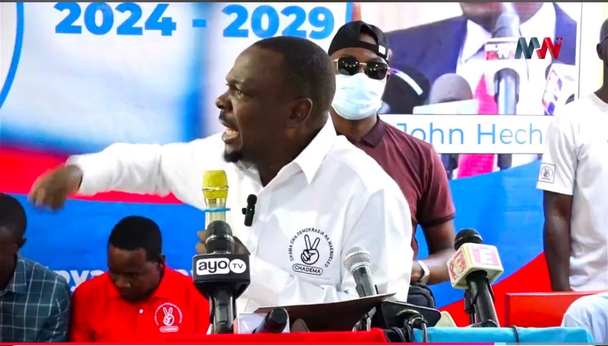 Liberatus80's tweet photo. “Tunakwenda kukirudisha chama kwenye ule msingi wake wa awali kwenda mbele.” John Heche @HecheJohn https://t.co/30JXMlzHvD