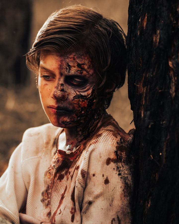 kindersstar's tweet photo. The most charming zombie - 2025 #HALFTURN #StayHuman https://t.co/QtCB6VLn3x