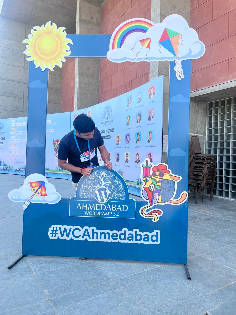 devangvachheta's tweet photo. Having a great time at #WordCamp @WCAhmedabad  !🎉

#WCAhmedabad https://t.co/GHiCjksC1G