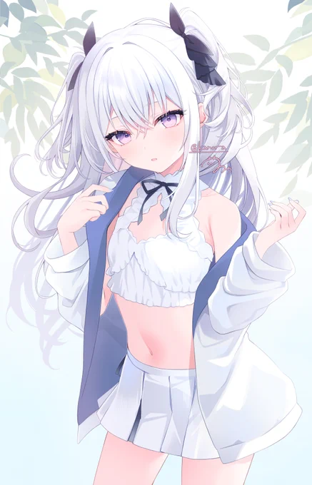 描き始めOCハロンちゃん今年は気圧と眠気に負けない年にしたい 